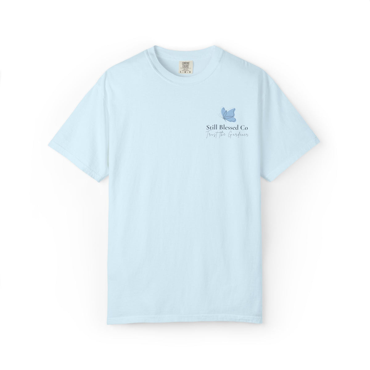 Blooming in God’s Timing Comfort Colors® Tee | Christian Floral Front & Back Shirt | Faith-Inspired Gift for Her
