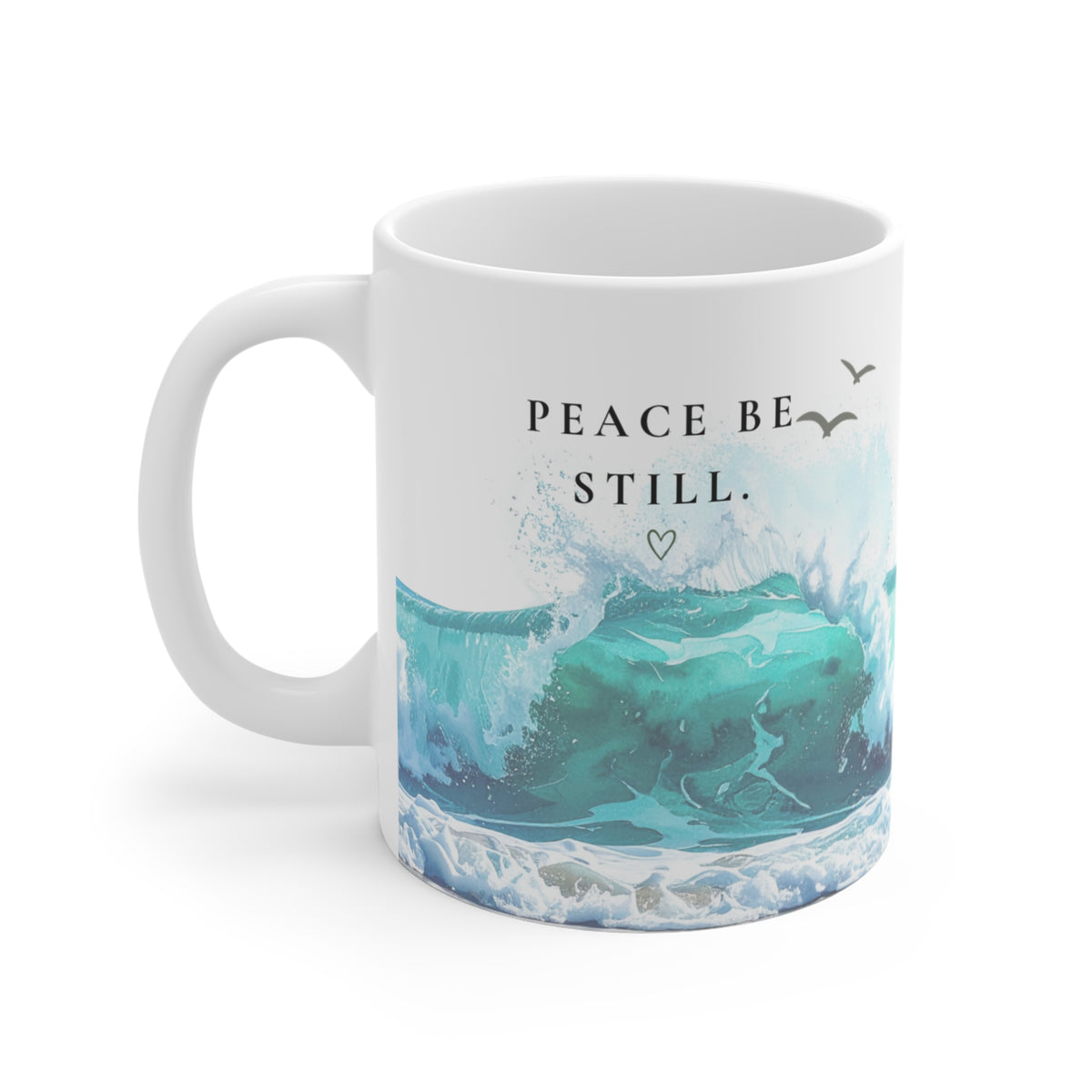 Grace Comes in Waves Coffee Mug | Christian Coastal Mug | Psalm 93:4 | Beach Coffee Cup | Christian Gift for Women | Still Blessed Co.