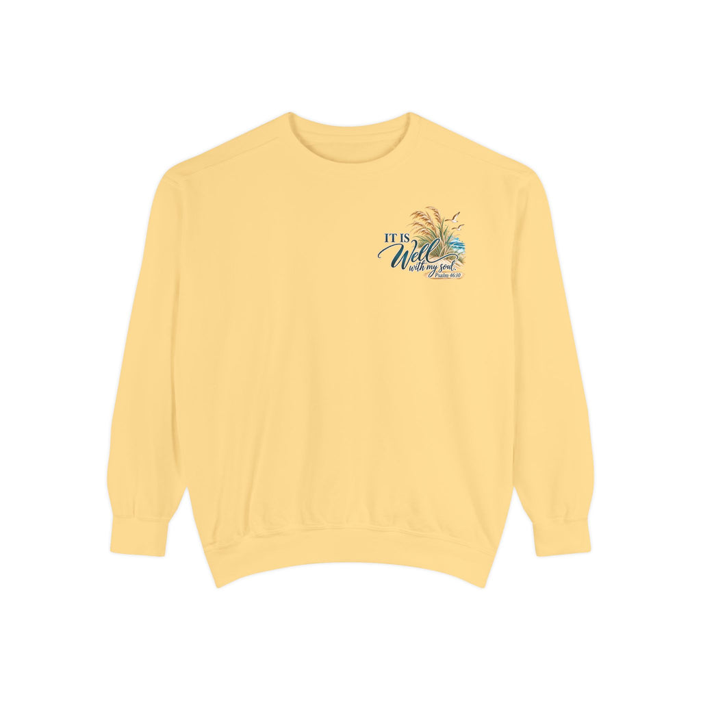 It Is Well | Psalm 46:10 Coastal Christian Crewneck