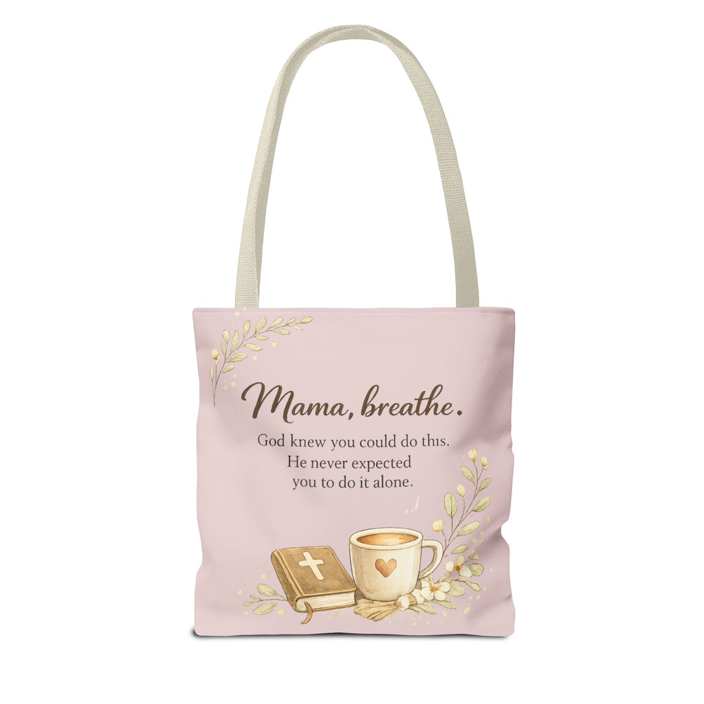 Raising Tiny Disciples & Surviving on Prayer™ Double-Sided Christian Mama Tote Bag | Faith-Based Canvas Tote | Gift for Moms