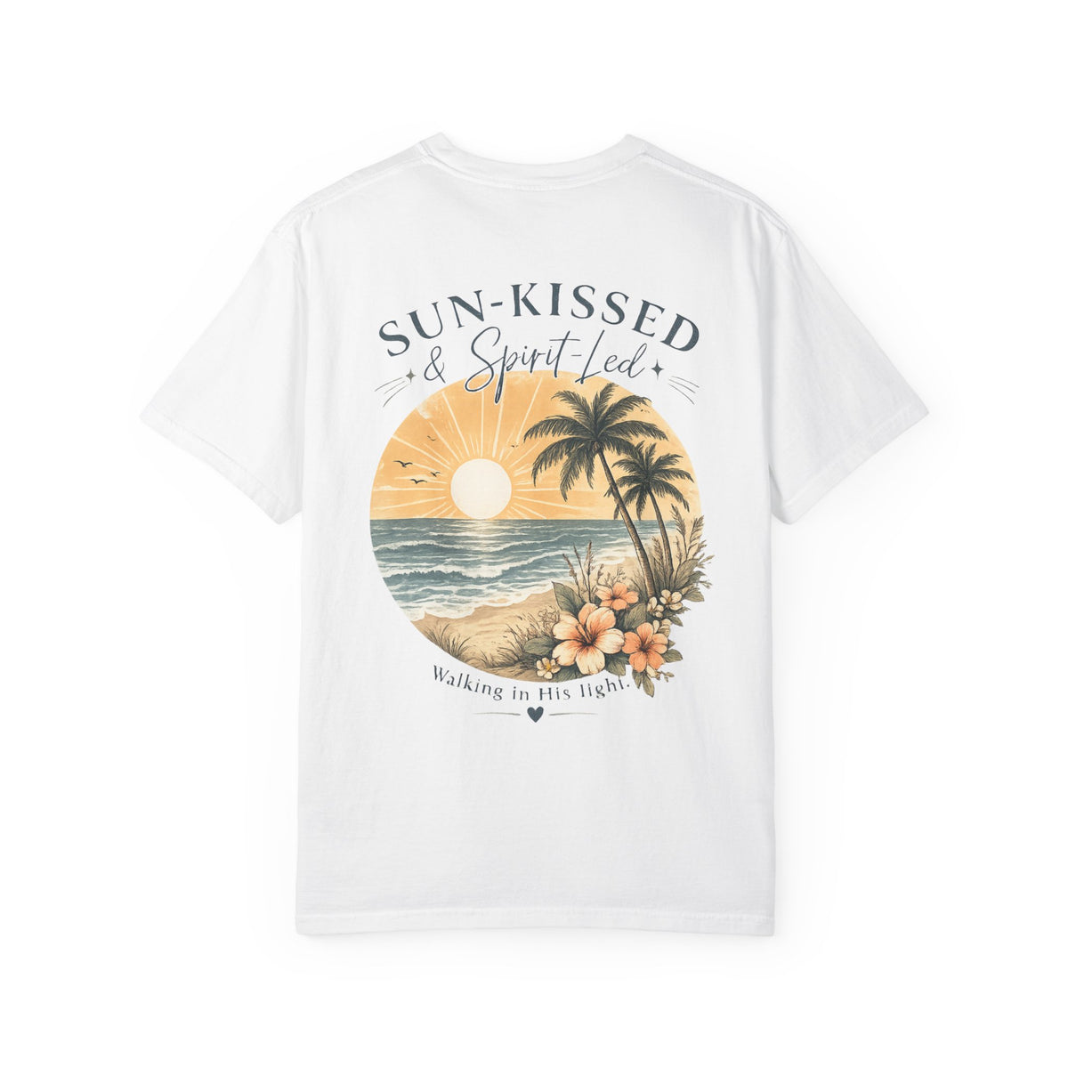 Sun-Kissed & Spirit-Led | Christian Coastal Comfort Colors® T-Shirt