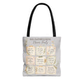 His Faithfulness Never Fails™ Double-Sided Christian Tote Bag | Scripture Promise Canvas Tote | Bible Study Bag | Faith Gift for Women