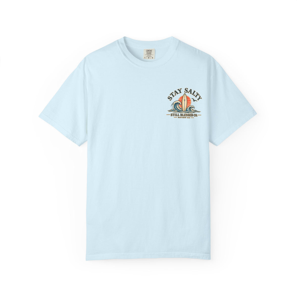 Stay Salty Comfort Colors® T-Shirt | Coastal Christian Beach Tee | Matthew 5:13–16 | Faith-Based Summer Shirt | Still Blessed Co.