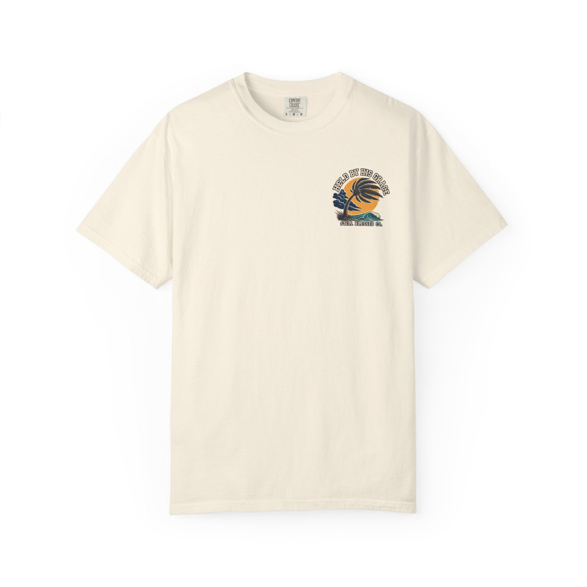 Bent by the Storm, Held by His Grace Comfort Colors® Tee | Coastal Christian Shirt | Women’s Faith Graphic T-Shirt