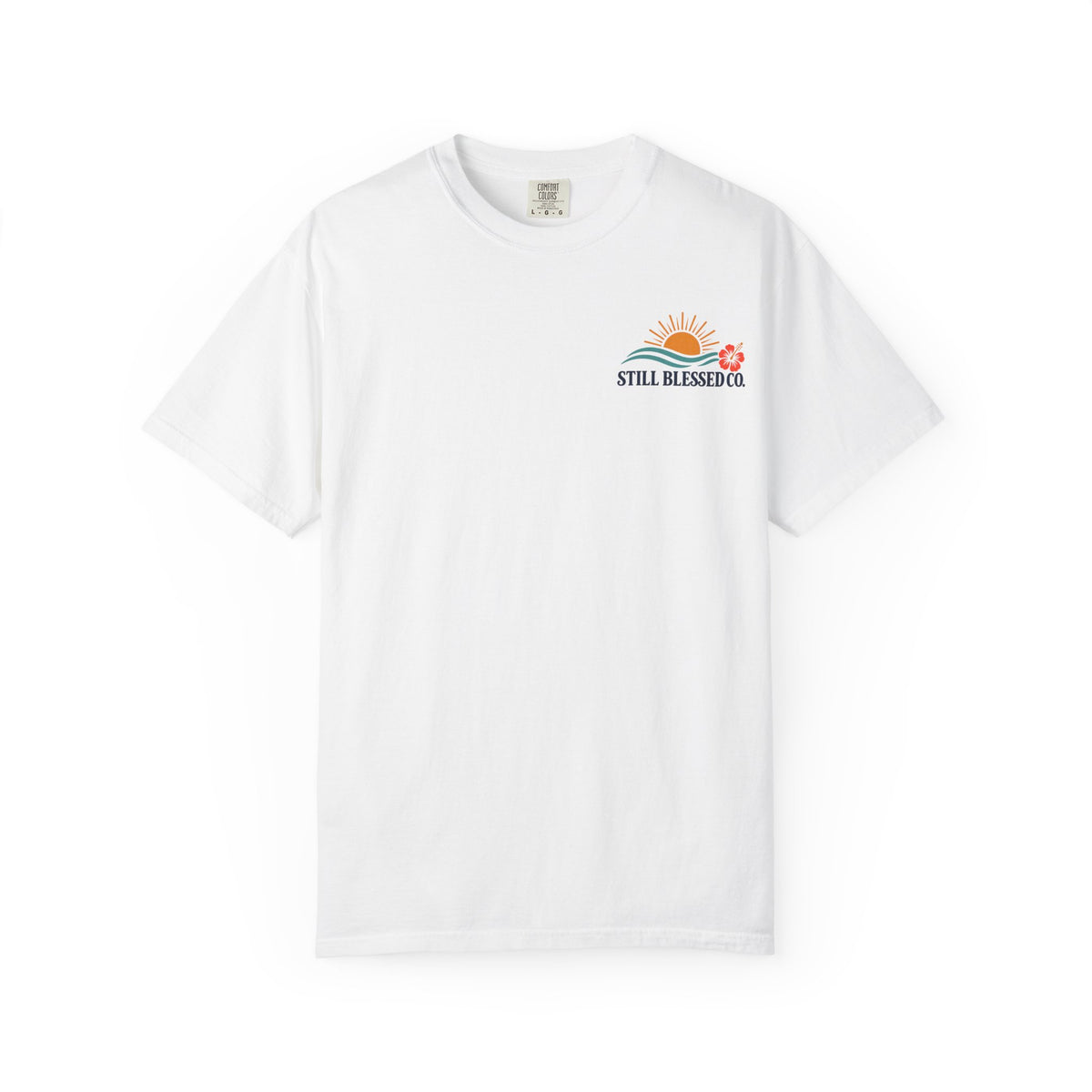 Mercy Rises With the Son Christian T-Shirt | Coastal Faith Comfort Colors Tee | Sunrise Beach Shirt for Women | Still Blessed Co.