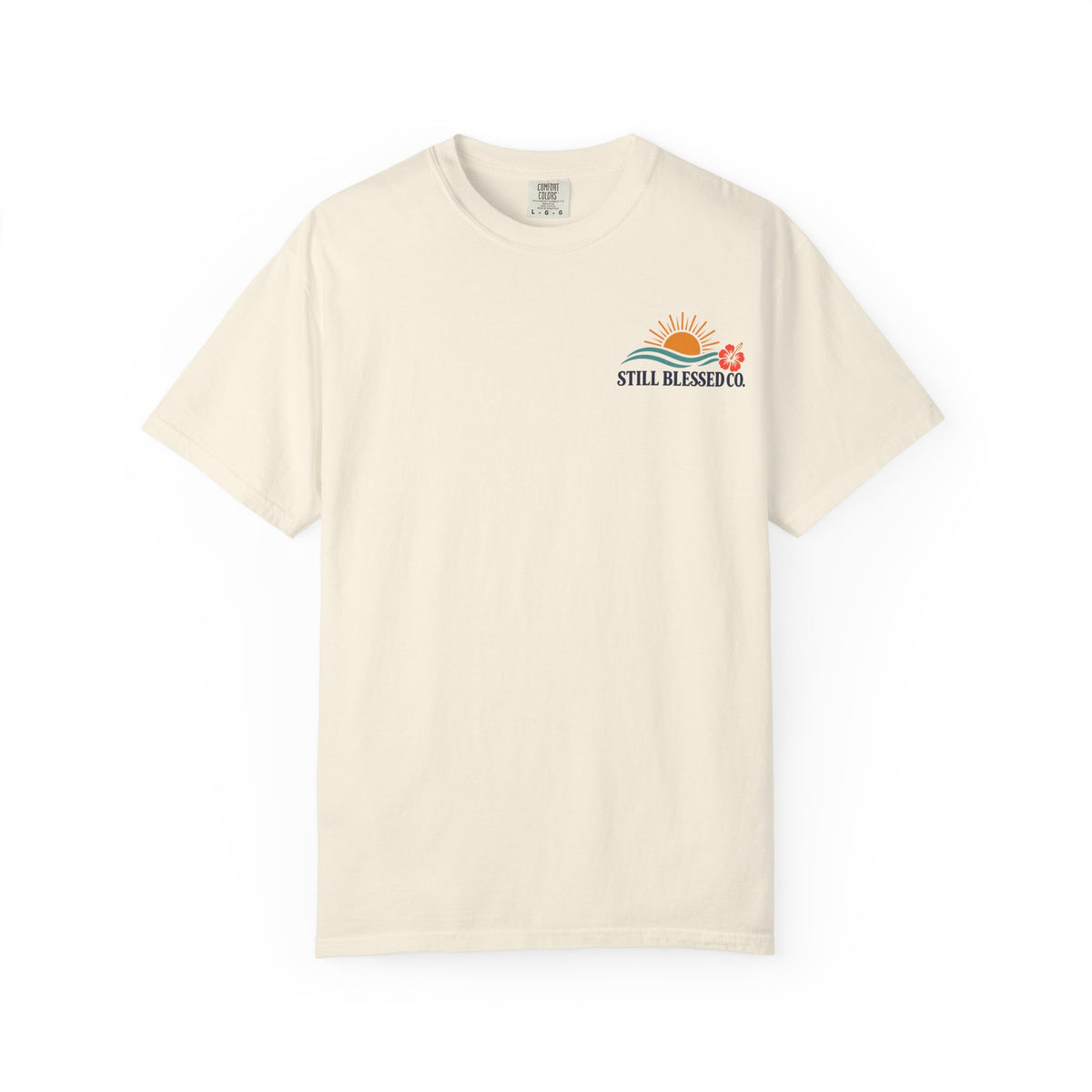 Mercy Rises With the Son Christian T-Shirt | Coastal Faith Comfort Colors Tee | Sunrise Beach Shirt for Women | Still Blessed Co.