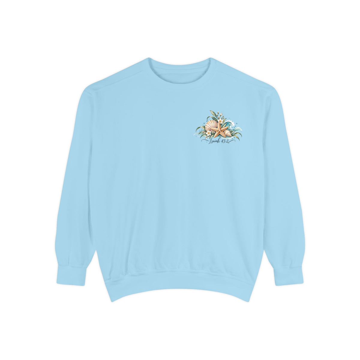 Deep Waters | Isaiah 43:2 Coastal Faith Crewneck