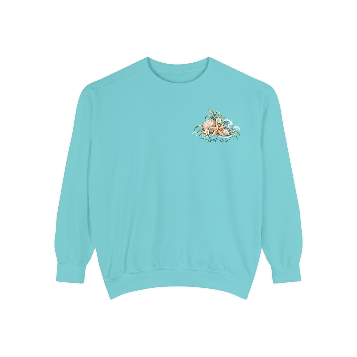 Deep Waters | Isaiah 43:2 Coastal Faith Crewneck