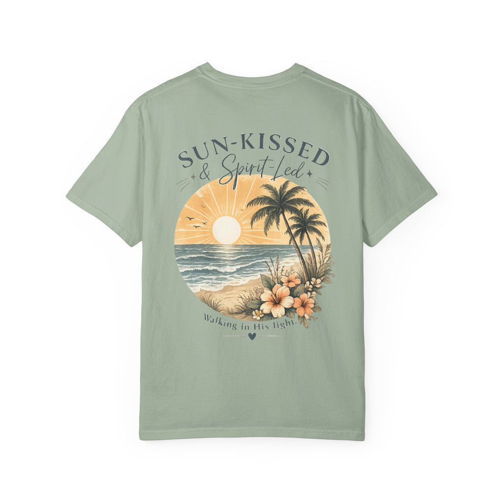 Sun-Kissed & Spirit-Led | Christian Coastal Comfort Colors® T-Shirt