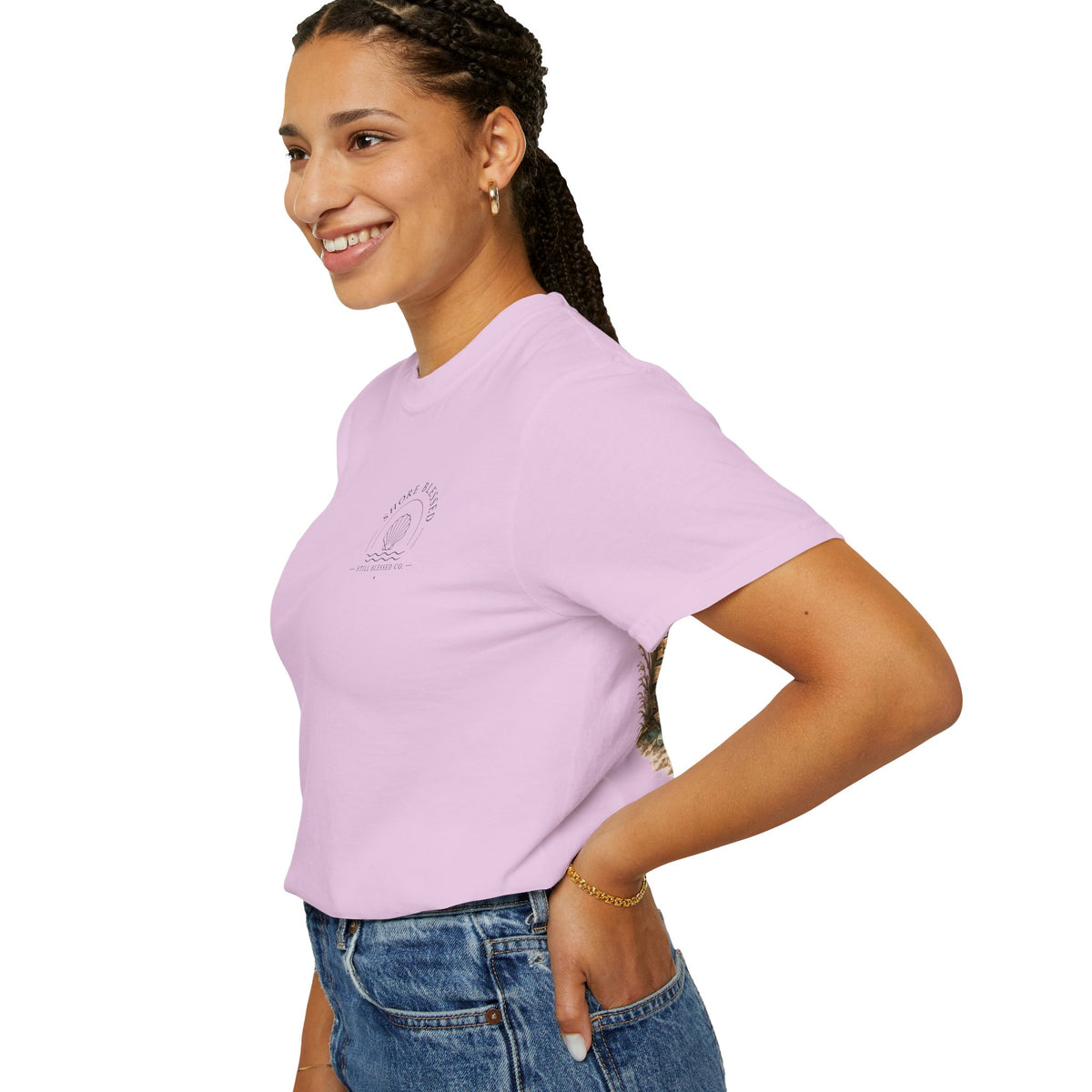 Shore Blessed Comfort Colors® Christian T-Shirt | Coastal Faith Shirt | Beach Christian Tee | Surf Inspired Bible Shirt | Still Blessed Co.