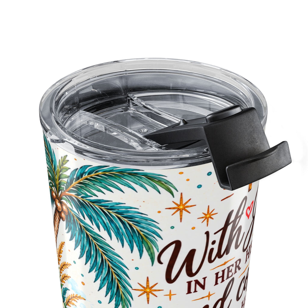 With Jesus, She Is Unstoppable 20 oz Coastal Tumbler