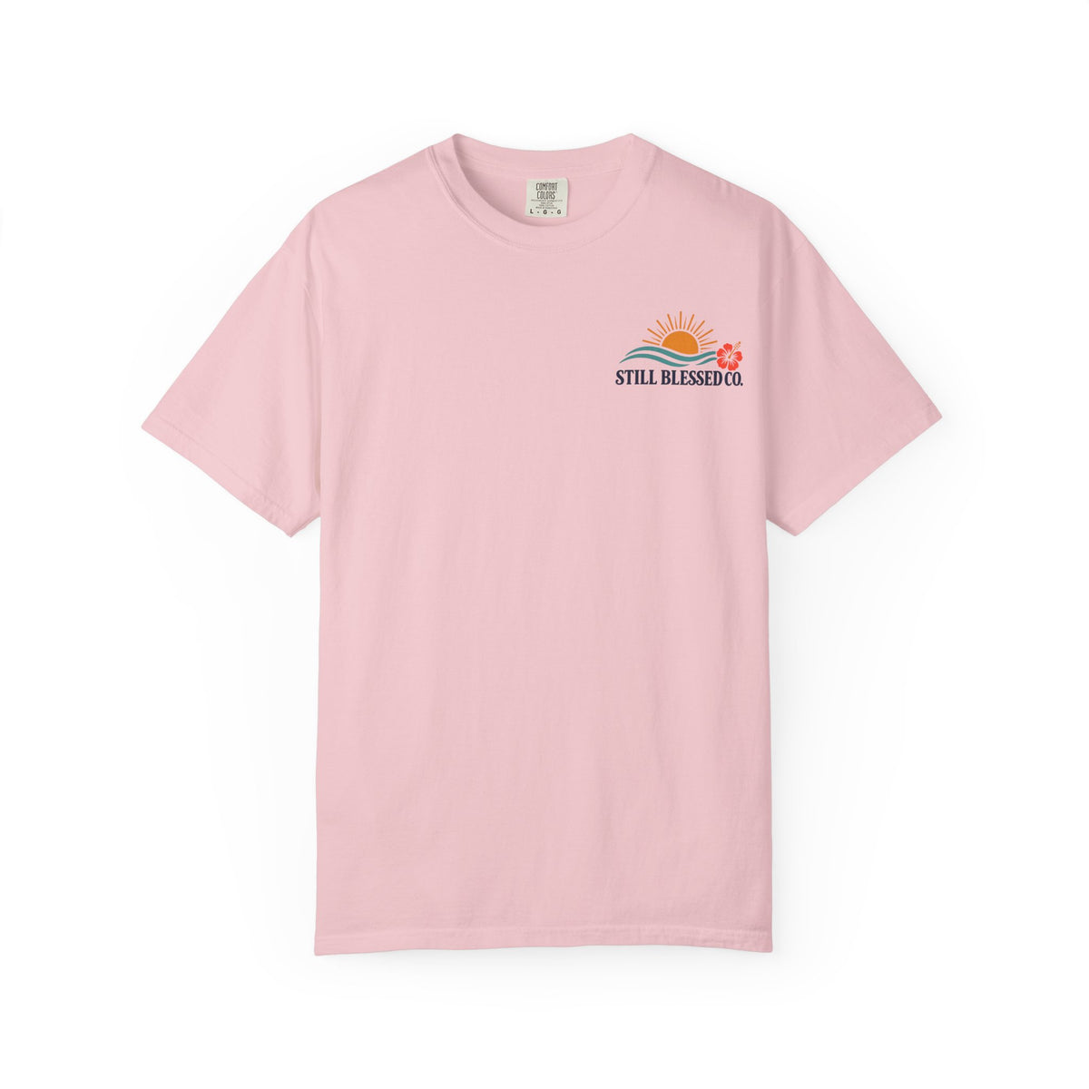 Mercy Rises With the Son Christian T-Shirt | Coastal Faith Comfort Colors Tee | Sunrise Beach Shirt for Women | Still Blessed Co.