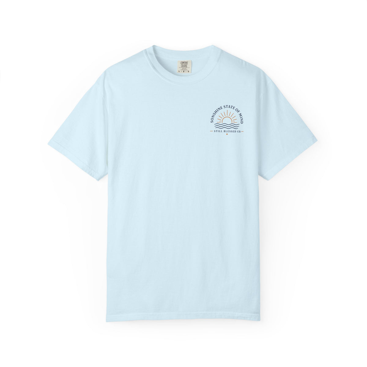 Sonshine State of Mind Comfort Colors® Tee | Coastal Christian Graphic Shirt | John 8:12 | Still Blessed Co.