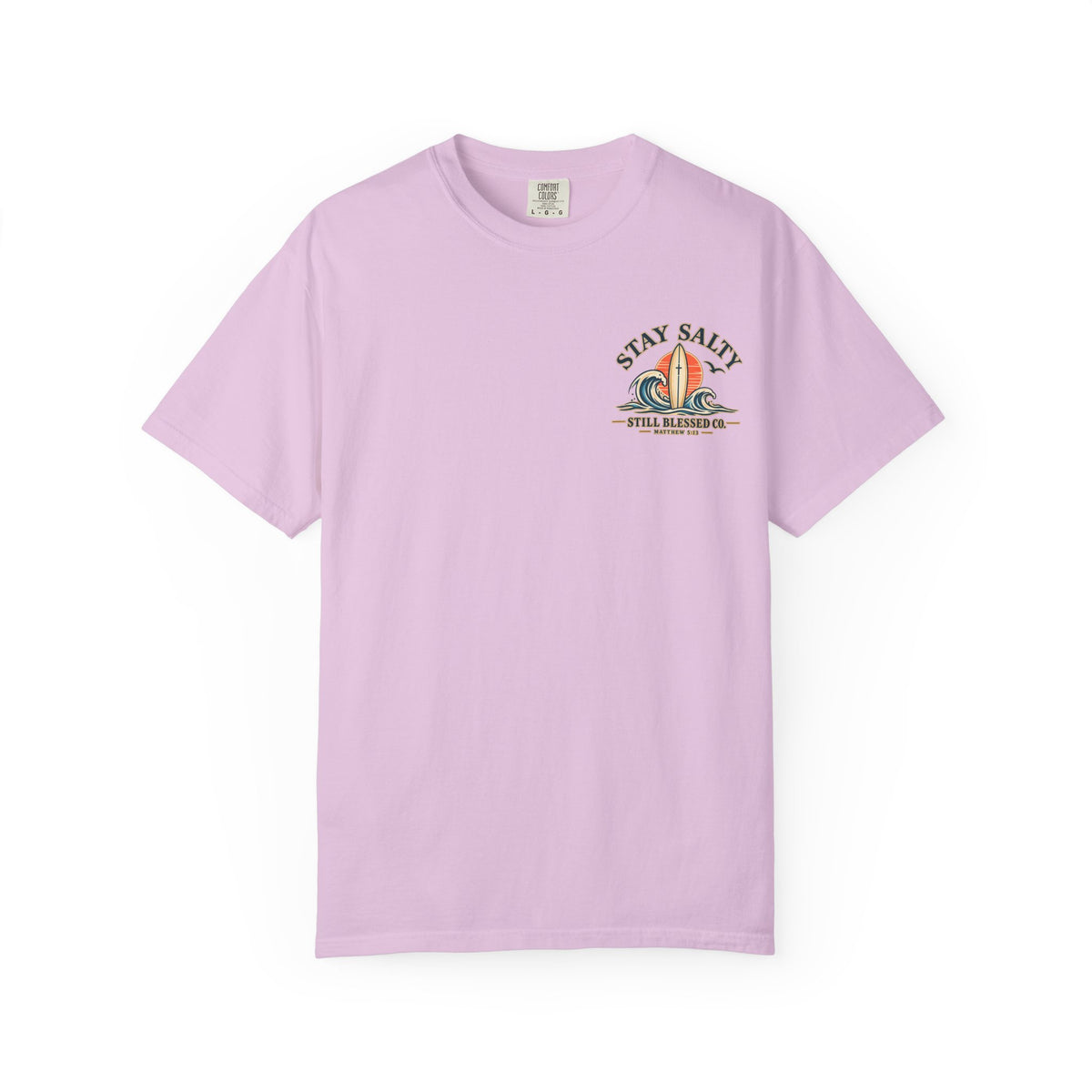 Stay Salty Comfort Colors® T-Shirt | Coastal Christian Beach Tee | Matthew 5:13–16 | Faith-Based Summer Shirt | Still Blessed Co.