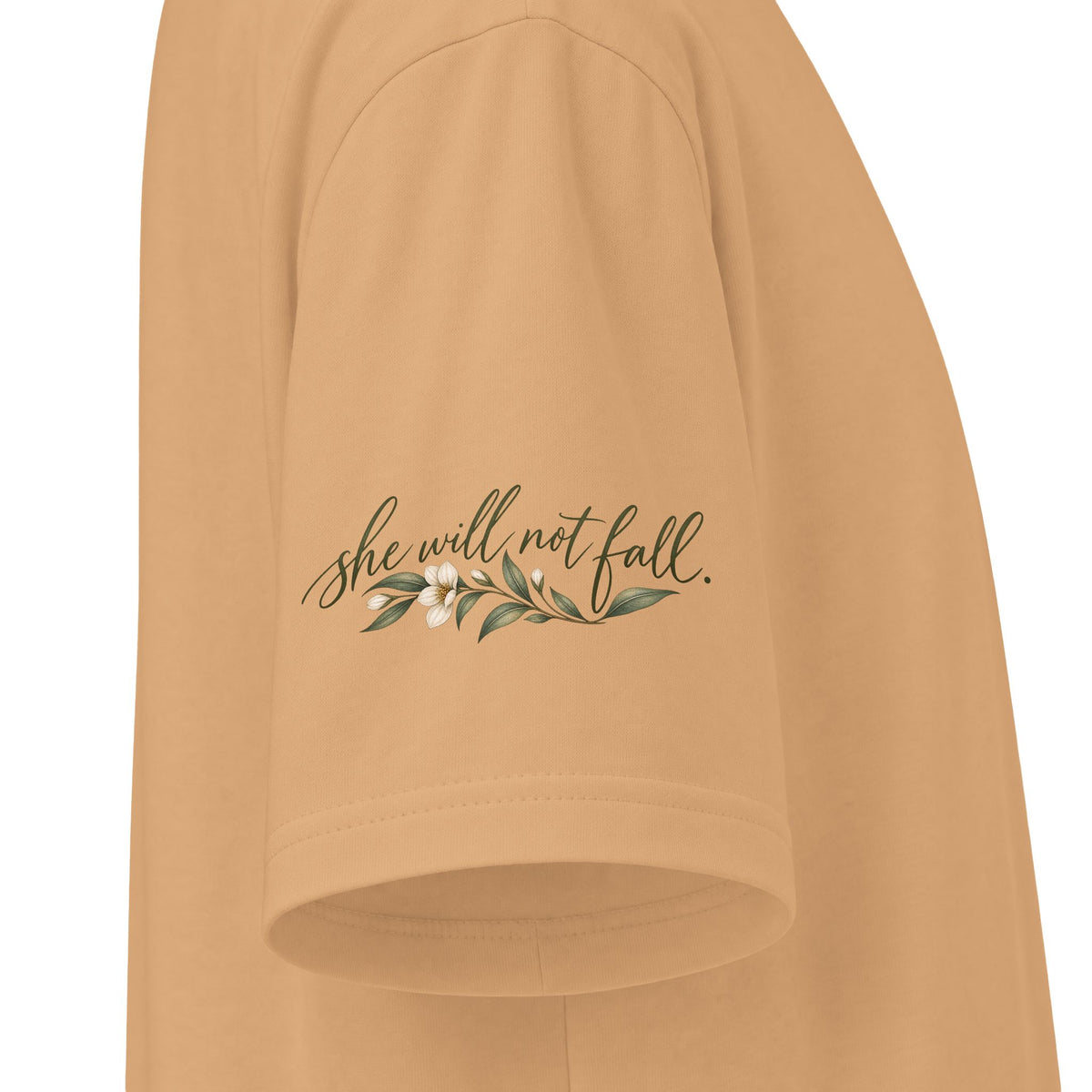 God Is Within Her Shirt | Psalm 46:5 Botanical Oversized Christian Tee