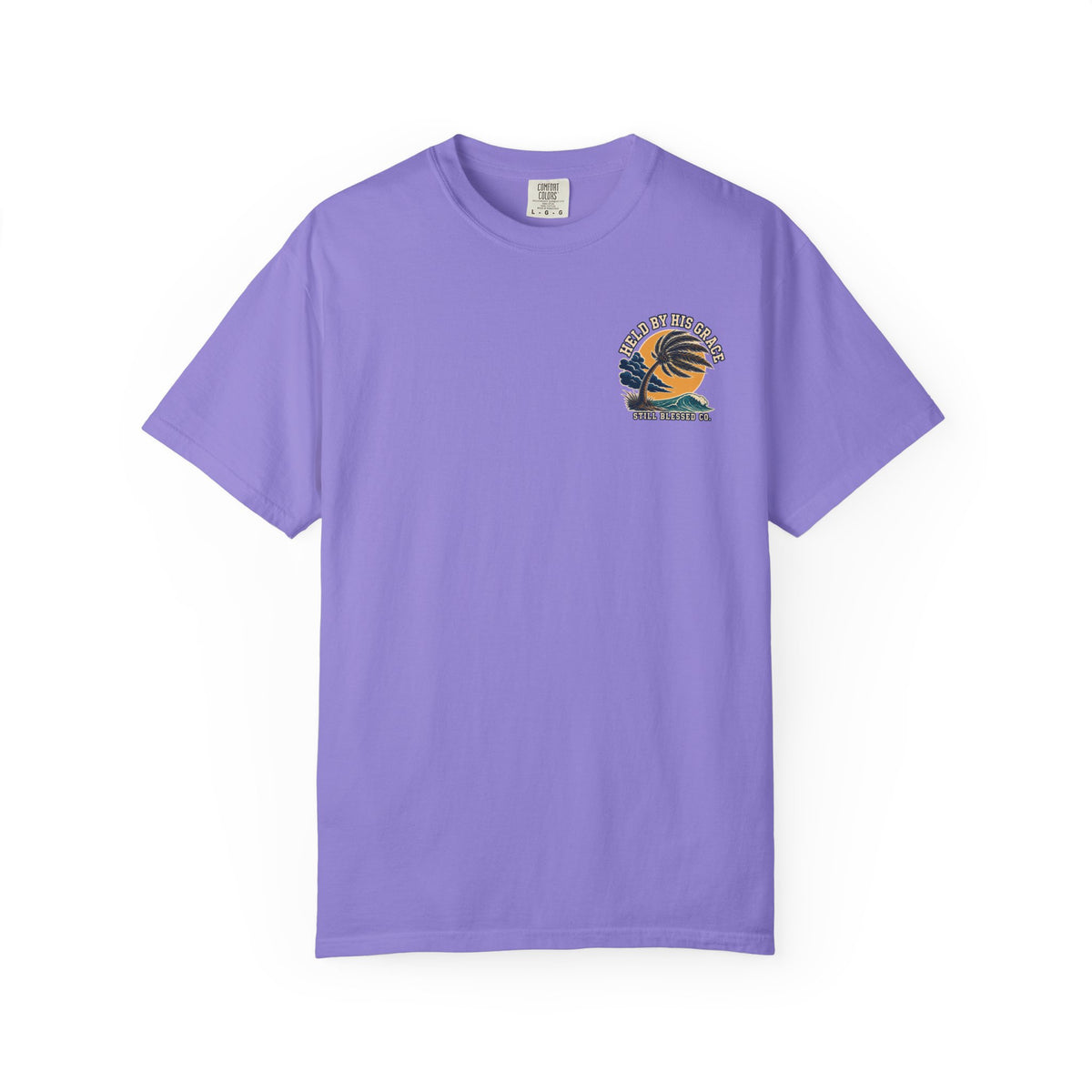 Bent by the Storm, Held by His Grace Comfort Colors® Tee | Coastal Christian Shirt | Women’s Faith Graphic T-Shirt
