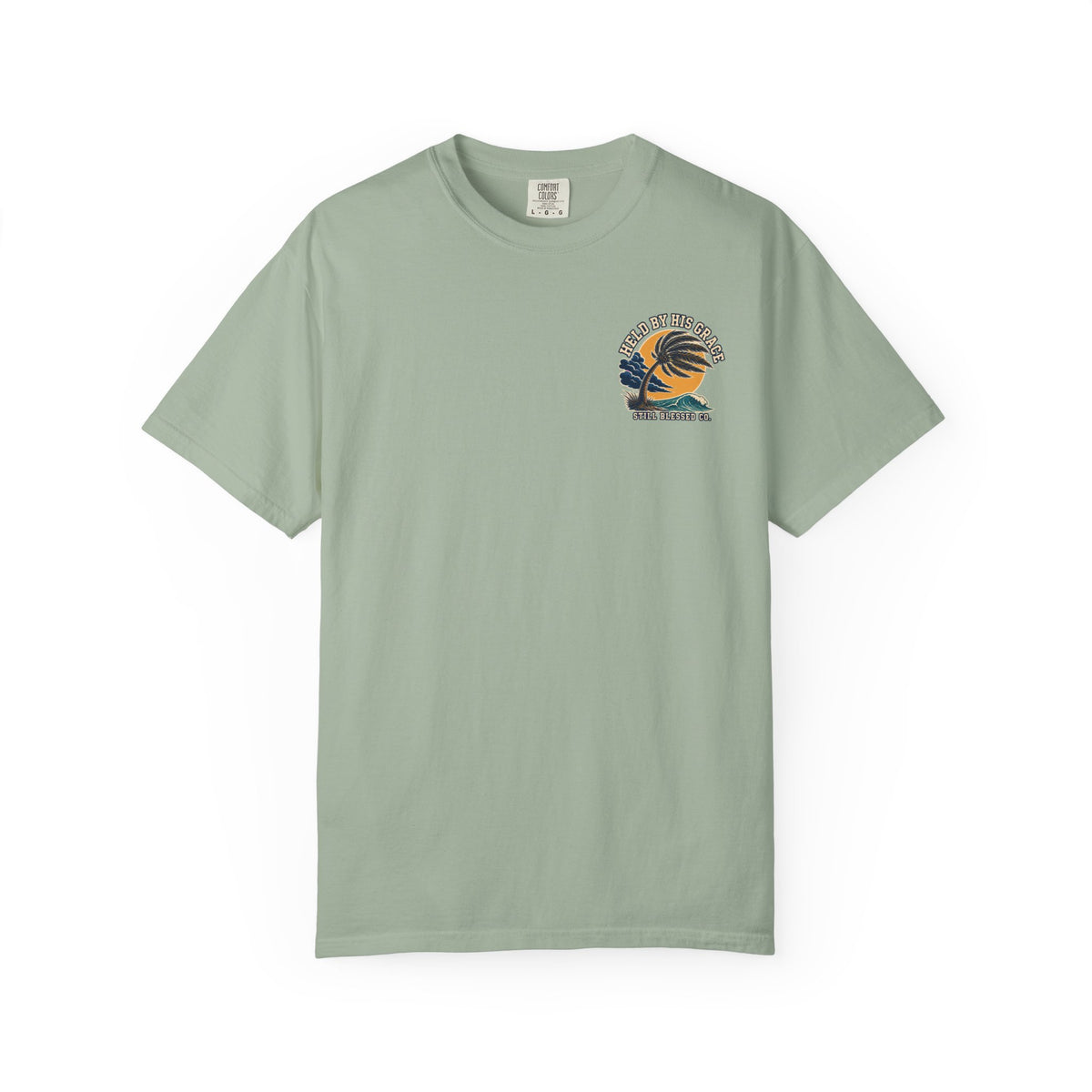 Bent by the Storm, Held by His Grace Comfort Colors® Tee | Coastal Christian Shirt | Women’s Faith Graphic T-Shirt