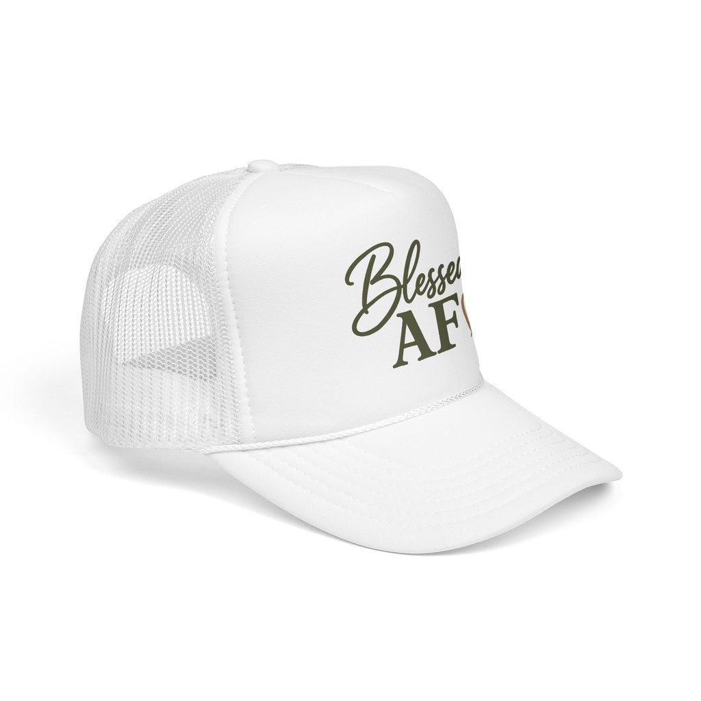 Blessed AF™ Women's Trucker Hat | Boutique Christian Snapback | Coastal Faith Hat | Still Blessed Co.  AF = Abundantly Favored ✨