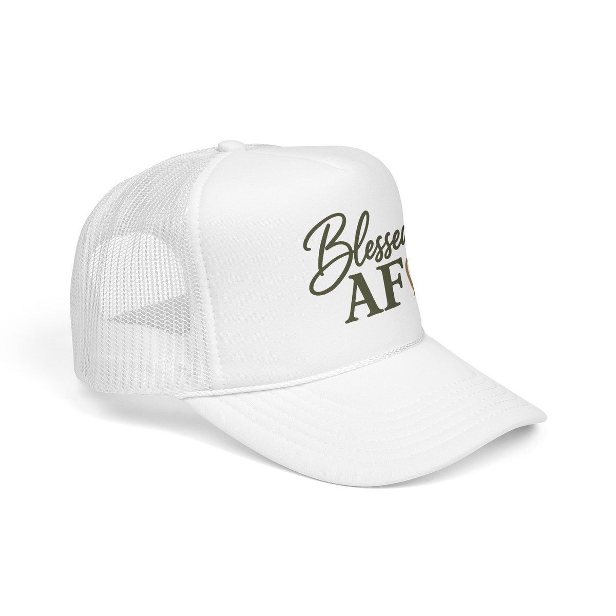 Blessed AF™ Women's Trucker Hat | Boutique Christian Snapback | Coastal Faith Hat | Still Blessed Co.  AF = Abundantly Favored ✨