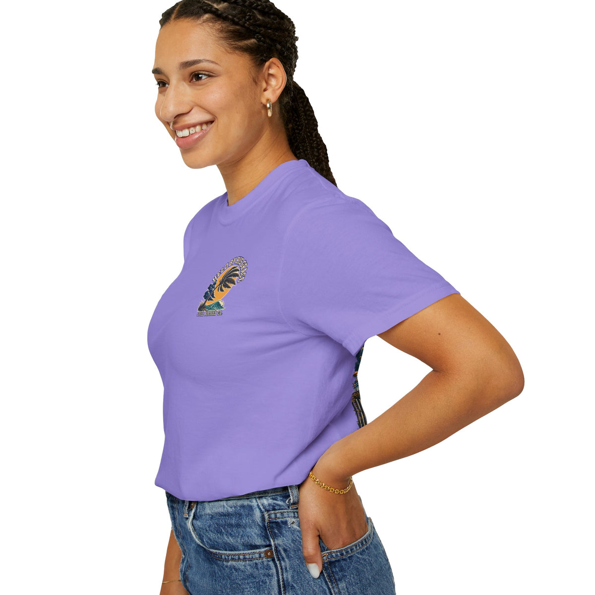 Bent by the Storm, Held by His Grace Comfort Colors® Tee | Coastal Christian Shirt | Women’s Faith Graphic T-Shirt