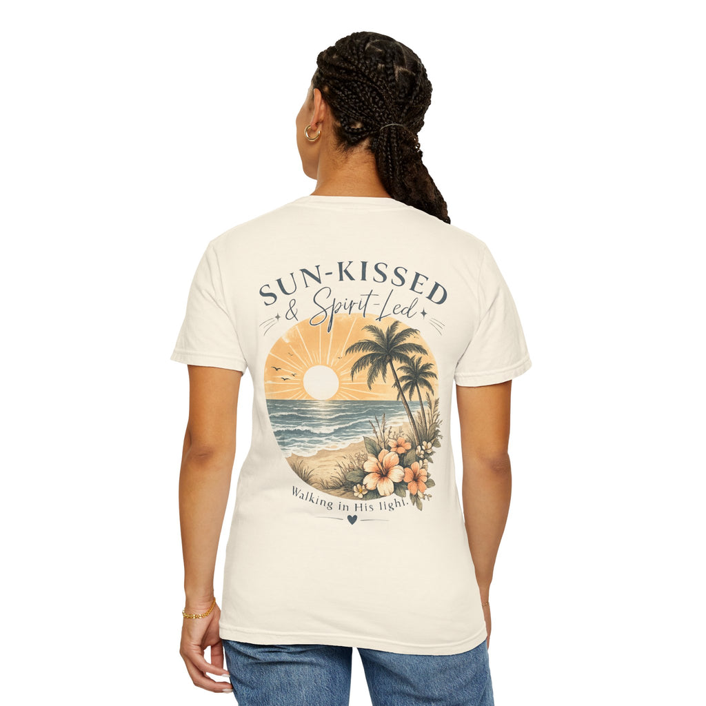 Sun-Kissed & Spirit-Led | Christian Coastal Comfort Colors® T-Shirt