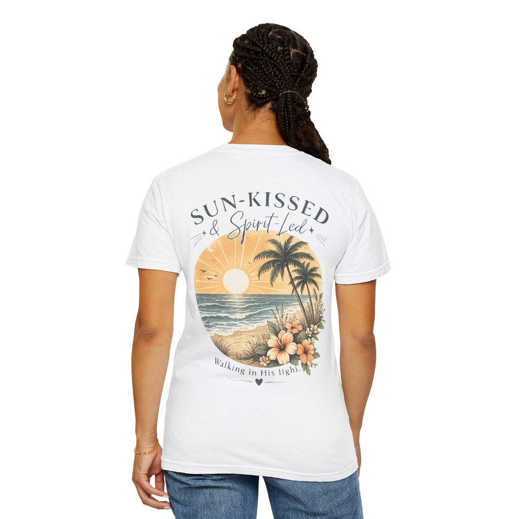 Sun-Kissed & Spirit-Led | Christian Coastal Comfort Colors® T-Shirt