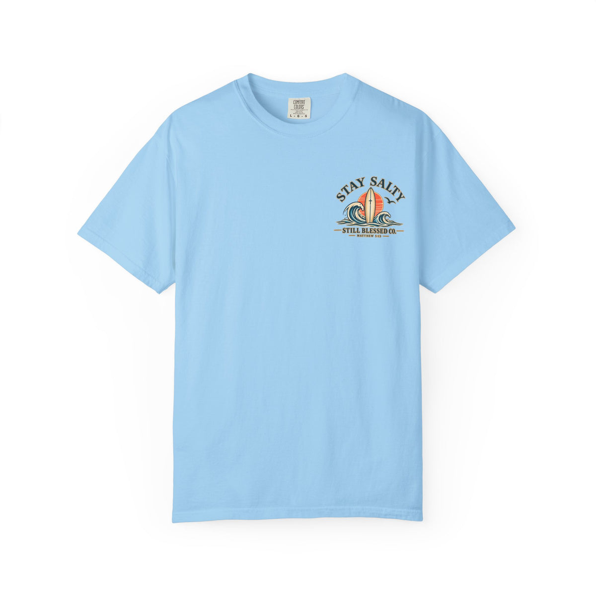 Stay Salty Comfort Colors® T-Shirt | Coastal Christian Beach Tee | Matthew 5:13–16 | Faith-Based Summer Shirt | Still Blessed Co.