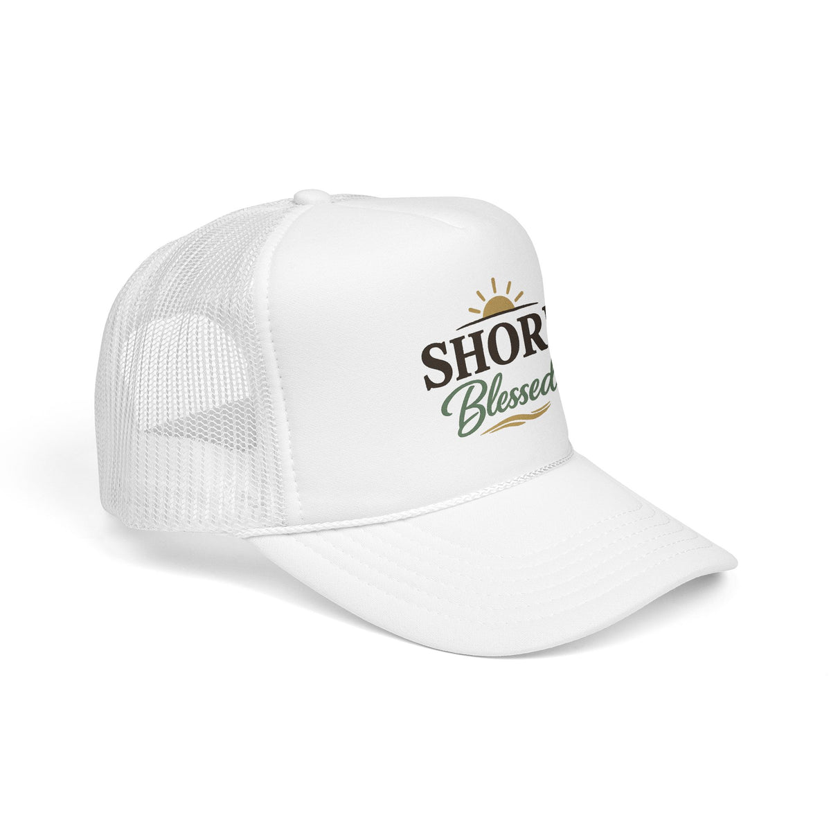 Shore Blessed™ Coastal Faith Trucker Hat | Women's Boutique Snapback | Faith & Sunshine Collection
