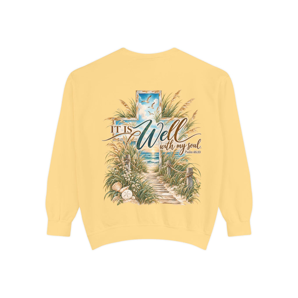 It Is Well | Psalm 46:10 Coastal Christian Crewneck