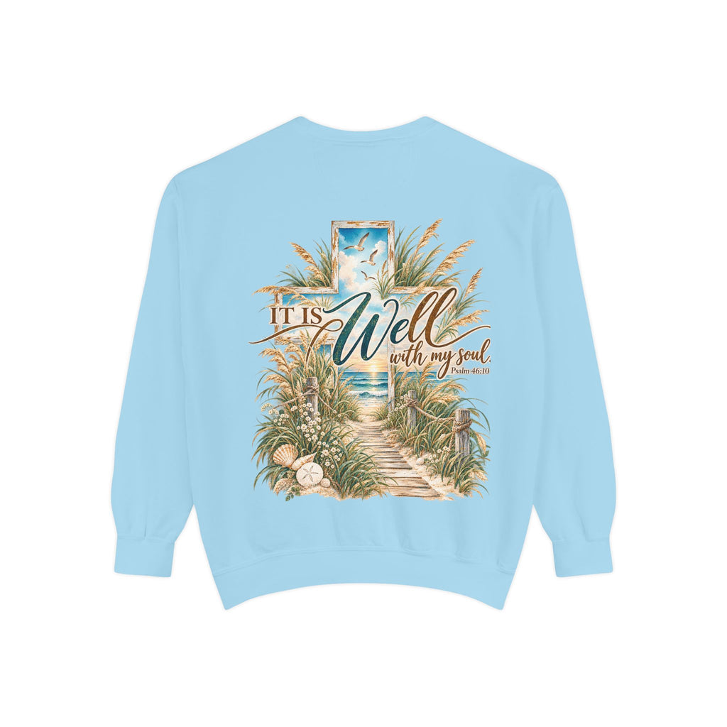 It Is Well | Psalm 46:10 Coastal Christian Crewneck