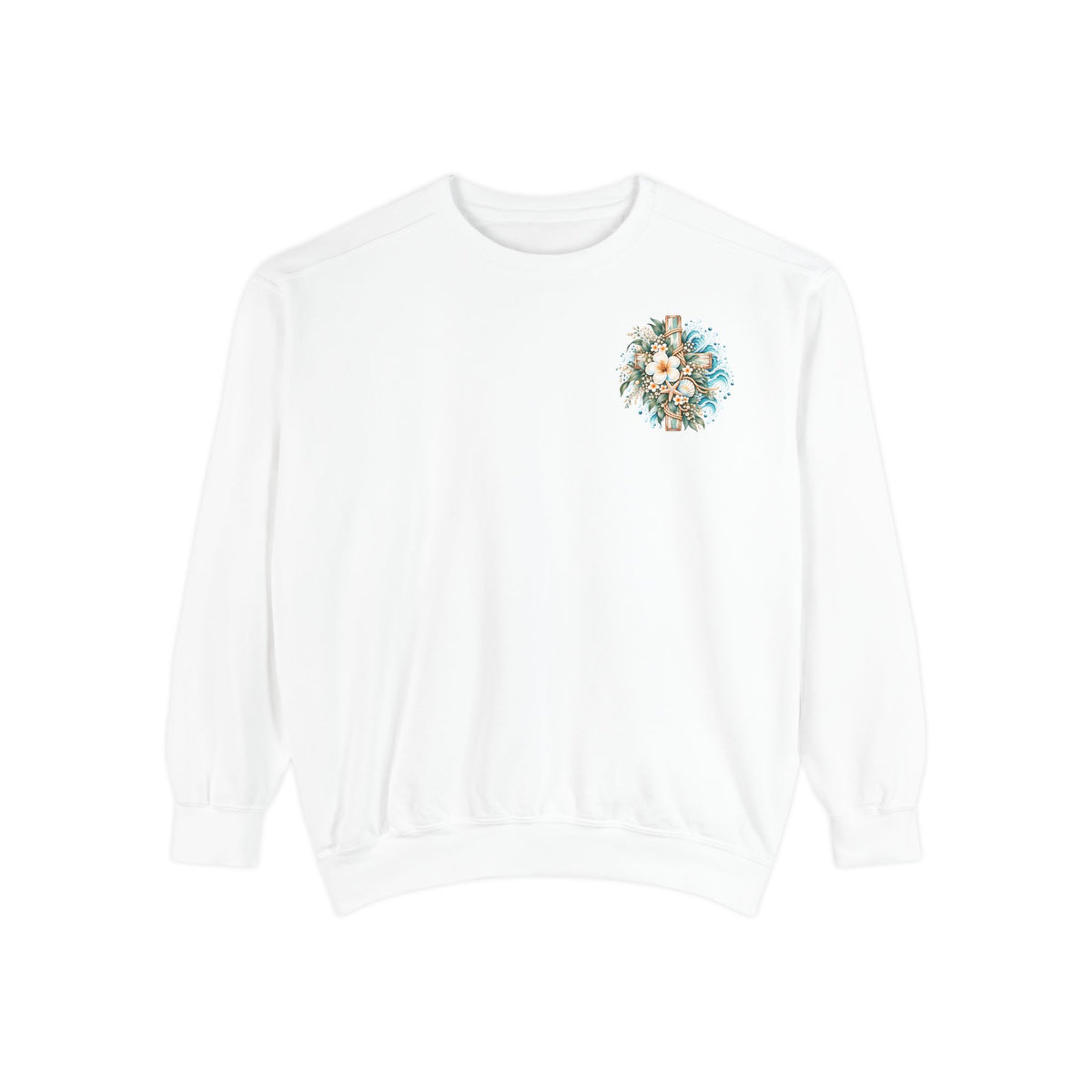 Peace, Be Still | Mark 4:39 Coastal Christian Crewneck